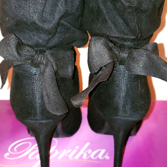 Paprika Shoes - PAPRIKA BLACK IMI SUEDE BOOTS